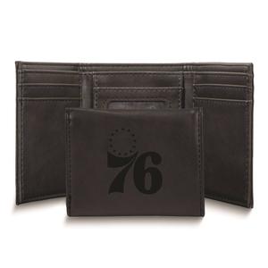 Mens NBA Philadelphia 76ers Faux Leather Trifold Wallet