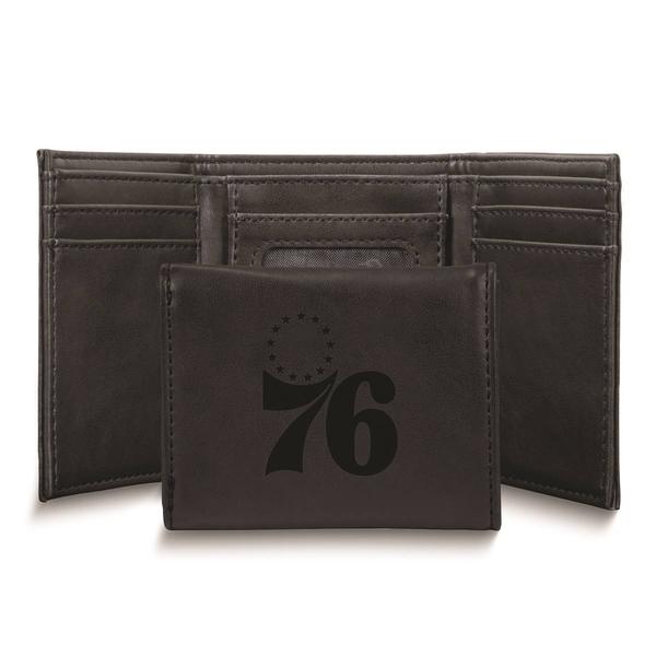 Mens NBA Philadelphia 76ers Faux Leather Trifold Wallet