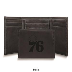 Mens NBA Philadelphia 76ers Faux Leather Trifold Wallet alternate view