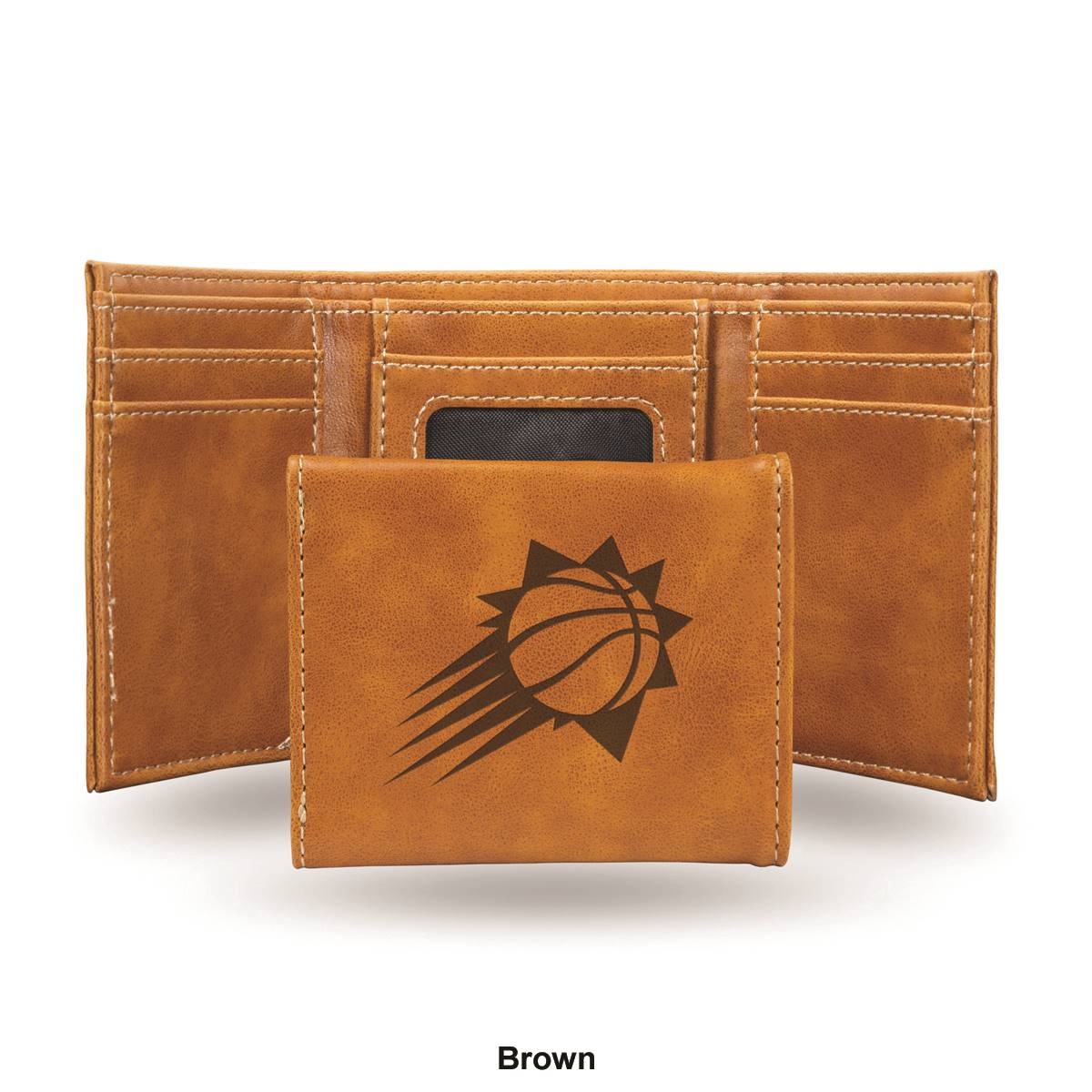 Mens NBA Phoenix Suns Faux Leather Trifold Wallet