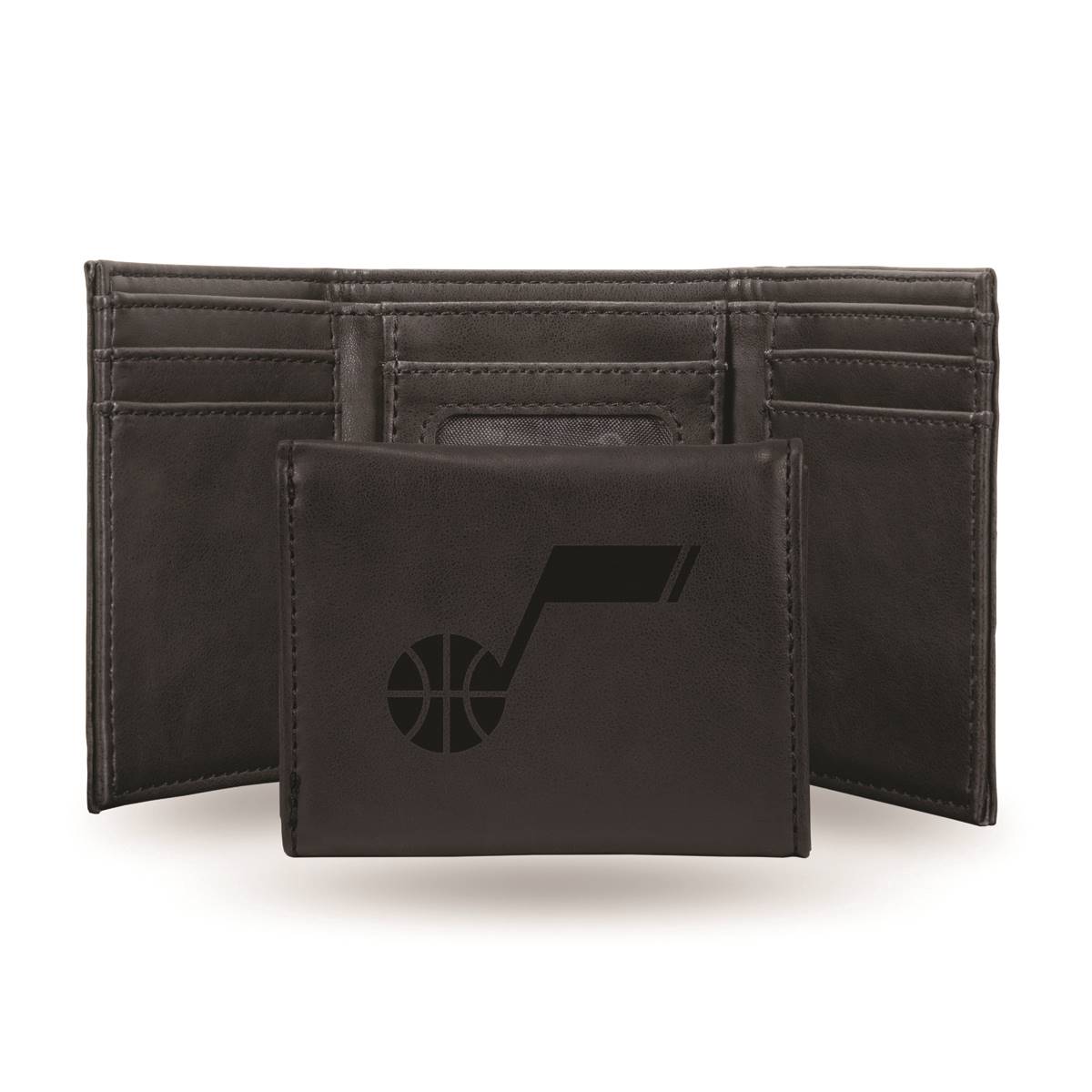 Mens NBA Utah Jazz Faux Leather Trifold Wallet