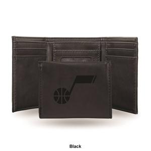 Mens NBA Utah Jazz Faux Leather Trifold Wallet alternate view