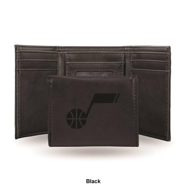 Mens NBA Utah Jazz Faux Leather Trifold Wallet alternate view