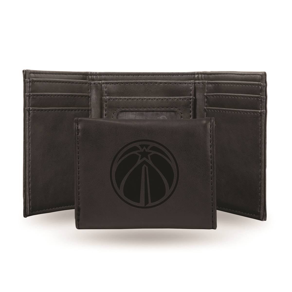 Mens NBA Washington Wizards Faux Leather Trifold Wallet