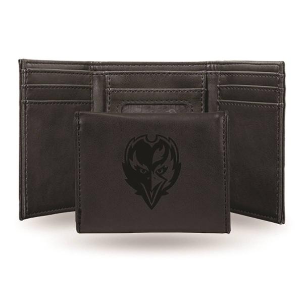 Mens NFL Baltimore Ravens Faux Leather Trifold Wallet