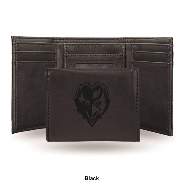 Mens NFL Baltimore Ravens Faux Leather Trifold Wallet alternate view