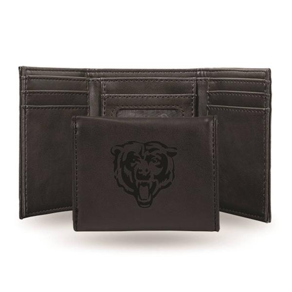 Mens NFL Chicago Bears Faux Leather Trifold Wallet