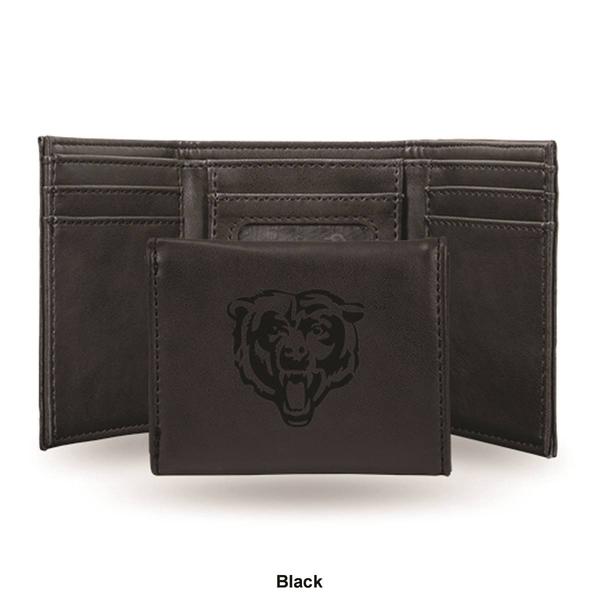 Mens NFL Chicago Bears Faux Leather Trifold Wallet alternate view