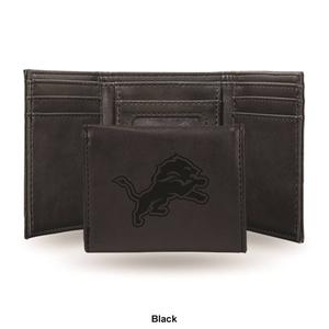 Mens NFL Detroit Lions Faux Leather Trifold Wallet alternate view
