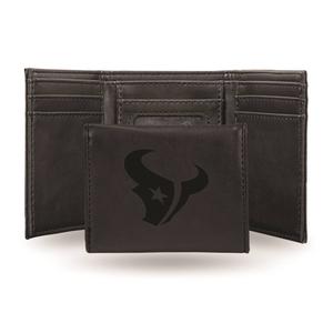 Mens NFL Houston Texans Faux Leather Trifold Wallet