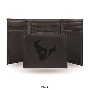 Mens NFL Houston Texans Faux Leather Trifold Wallet alternate view
