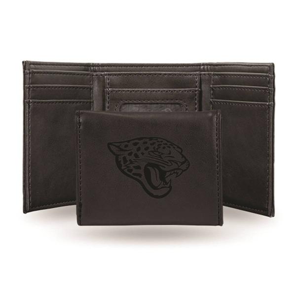 Mens NFL Jacksonville Jaguars Faux Leather Trifold Wallet