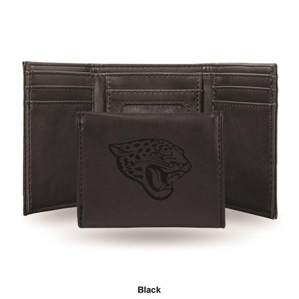 Mens NFL Jacksonville Jaguars Faux Leather Trifold Wallet alternate view