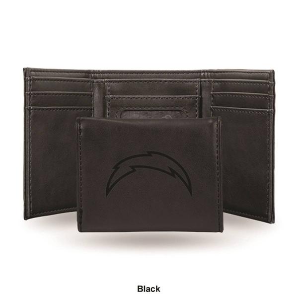 Mens NFL Los Angeles Chargers Faux Leather Trifold Wallet alternate view
