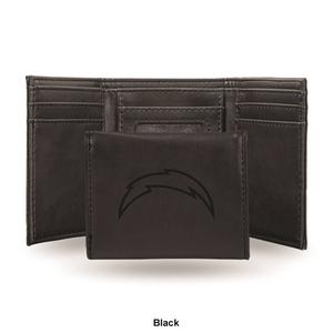 Mens NFL Los Angeles Chargers Faux Leather Trifold Wallet alternate view