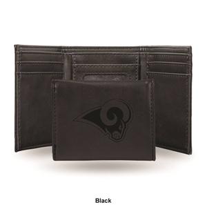 Mens NFL Los Angeles Rams Faux Leather Trifold Wallet alternate view