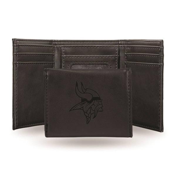 Mens NFL Minnesota Vikings Faux Leather Trifold Wallet