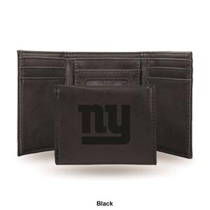 Mens NFL New York Giants Faux Leather Trifold Wallet alternate view