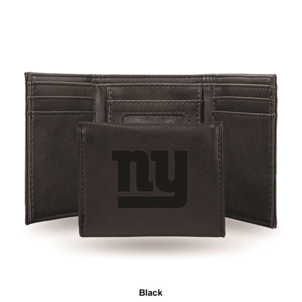 Mens NFL New York Giants Faux Leather Trifold Wallet alternate view