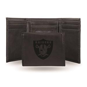Mens NFL Las Vegas Raiders Faux Leather Trifold Wallet