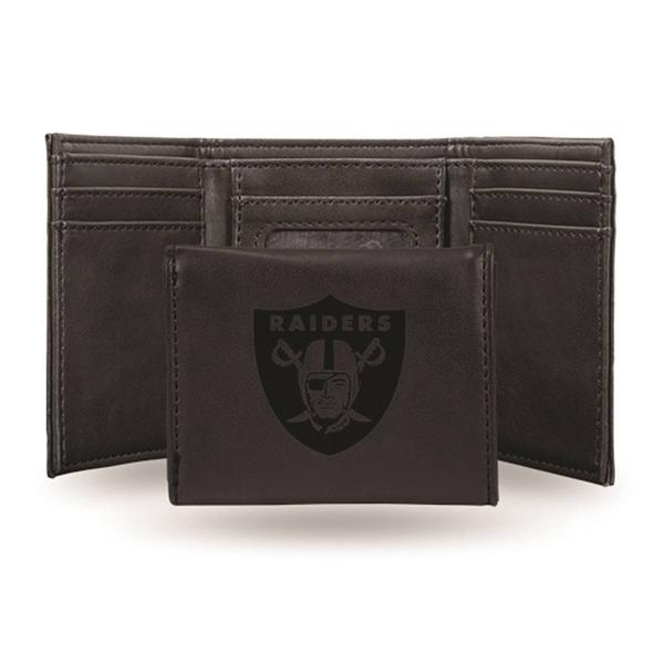 Mens NFL Las Vegas Raiders Faux Leather Trifold Wallet