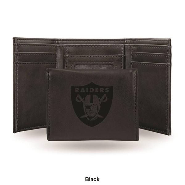 Mens NFL Las Vegas Raiders Faux Leather Trifold Wallet alternate view
