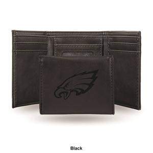 Mens Philadelphia Football Faux Leather Trifold Wallet alternate view