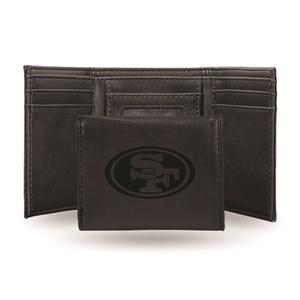 Mens NFL San Francisco 49ers Faux Leather Trifold Wallet