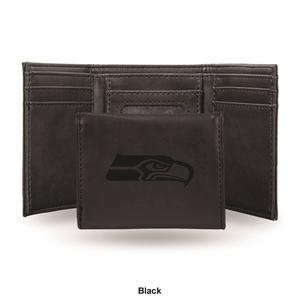 Mens NFL Seattle Seahawks Faux Leather Trifold Wallet alternate view