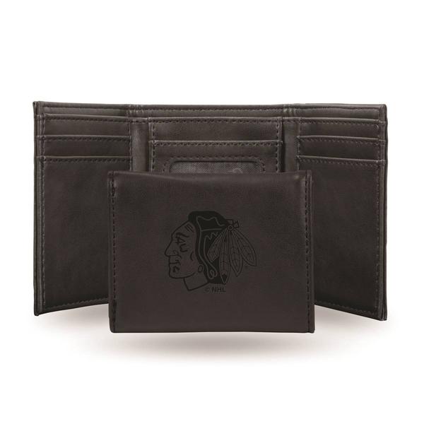 Mens NHL Chicago Blackhawks Faux Leather Trifold Wallet