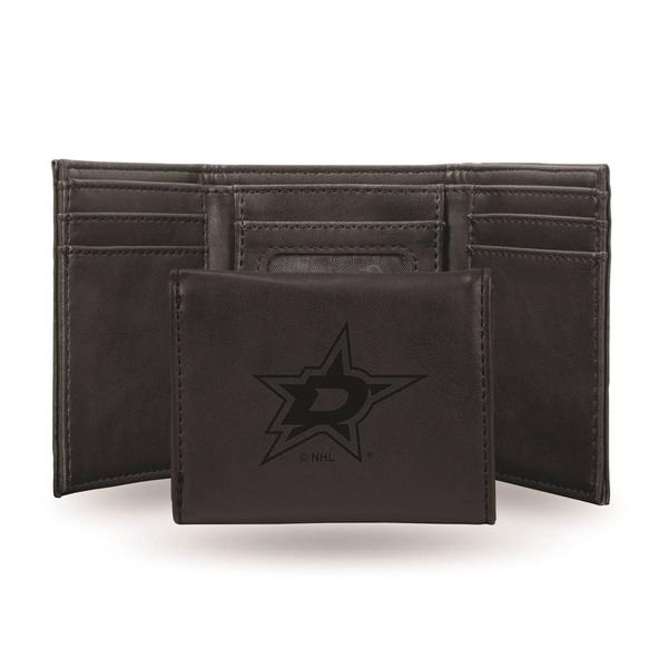 Mens NHL Dallas Stars Faux Leather Trifold Wallet