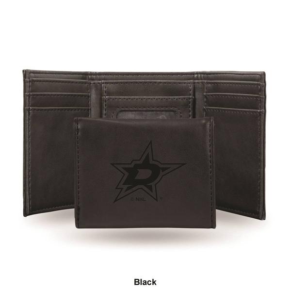Mens NHL Dallas Stars Faux Leather Trifold Wallet alternate view