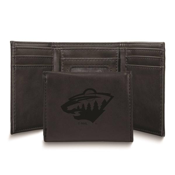 Mens NHL Minnesota Wild Faux Leather Trifold Wallet