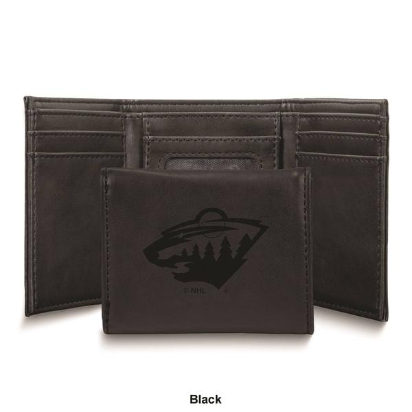 Mens NHL Minnesota Wild Faux Leather Trifold Wallet alternate view