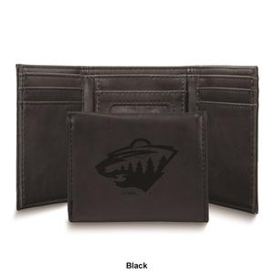 Mens NHL Minnesota Wild Faux Leather Trifold Wallet alternate view