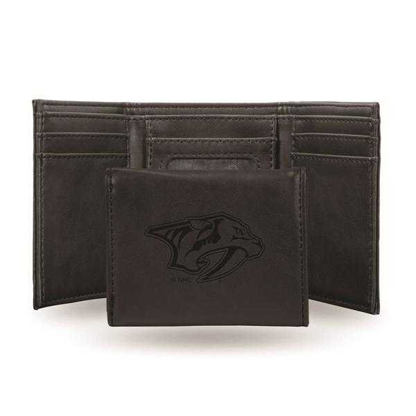 Mens NHL Nashville Predators Faux Leather Trifold Wallet