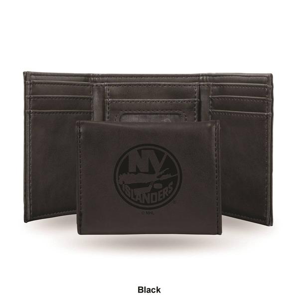 Mens NHL New York Islanders Faux Leather Trifold Wallet alternate view
