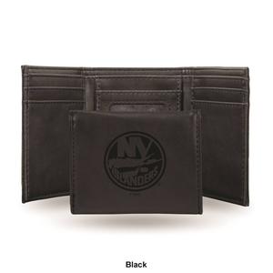 Mens NHL New York Islanders Faux Leather Trifold Wallet alternate view