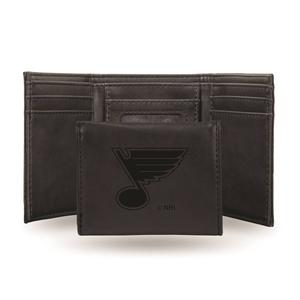 Mens NHL St. Louis Blues Faux Leather Trifold Wallet
