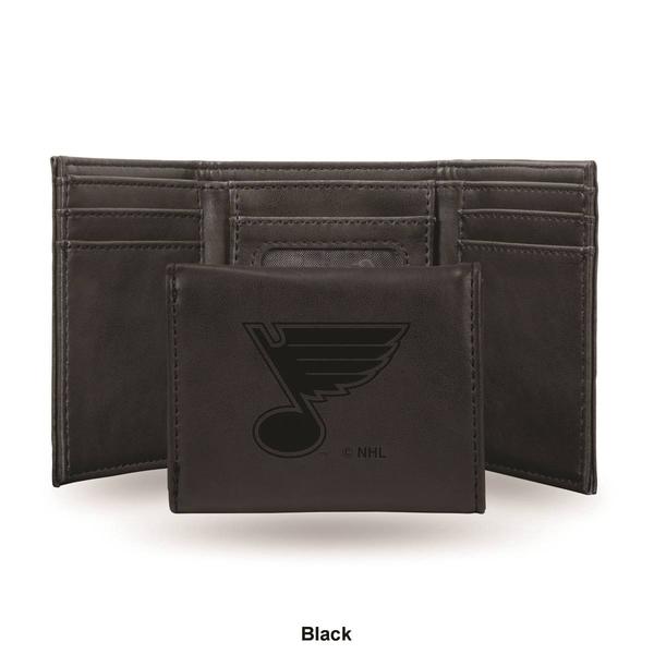Mens NHL St. Louis Blues Faux Leather Trifold Wallet alternate view