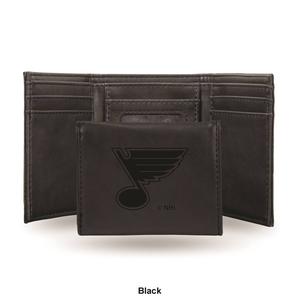 Mens NHL St. Louis Blues Faux Leather Trifold Wallet alternate view