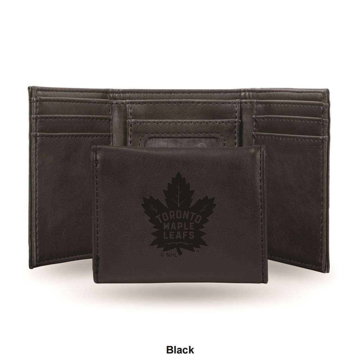 Mens NHL Toronto Maple Leafs Faux Leather Trifold Wallet