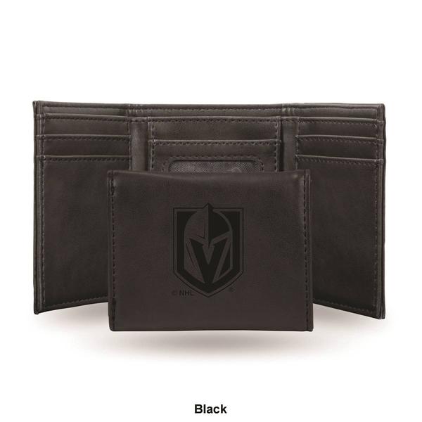 Mens NHL Vegas Golden Knights Faux Leather Trifold Wallet alternate view