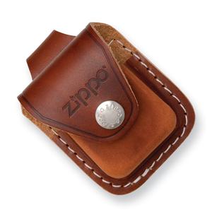 Zippo Brown Leather Loop Lighter Pouch