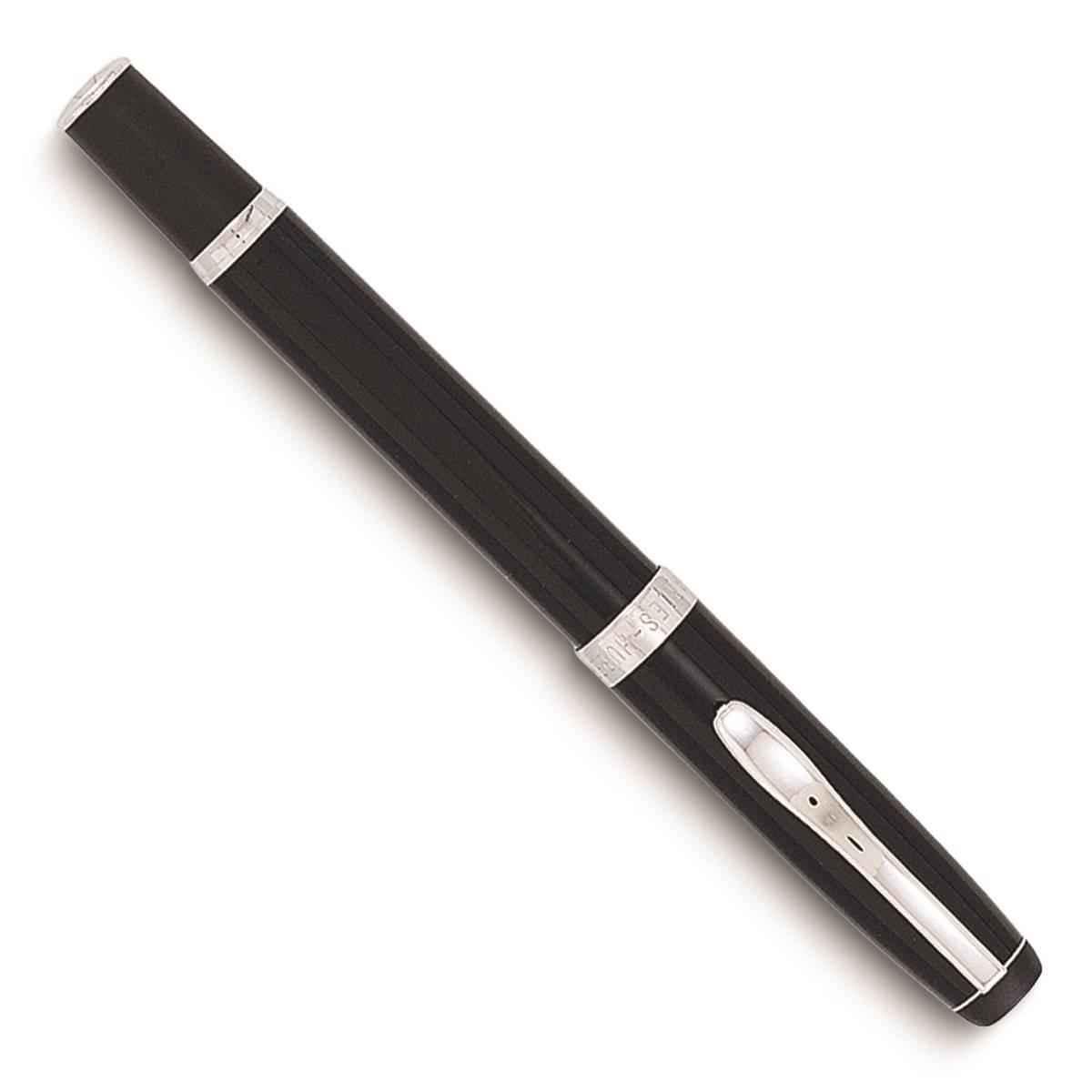 Charles Hubert Black And Silver Rollerball Pen