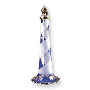 Gilded Lighthouse Glass Figurine