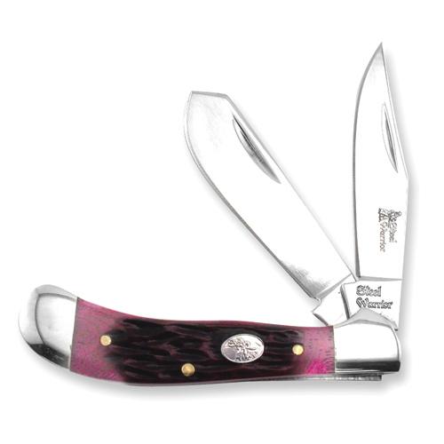 The Steel Warrior Red Walnut Jig Saddlehorn Knife