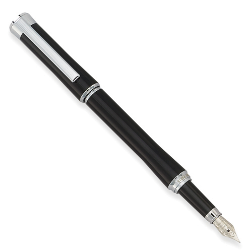 Charles Hubert Black And Silver-Tone Fountain Pen