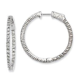 Sterling Silver 30mm x 30mm Hoop Earrings