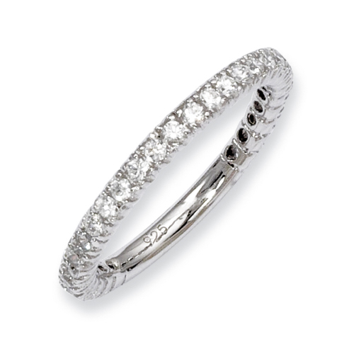 Sterling Silver Multi Stone CZ Ring